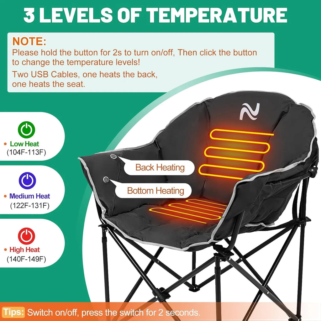 Oversized Heated Camping Chair X488639