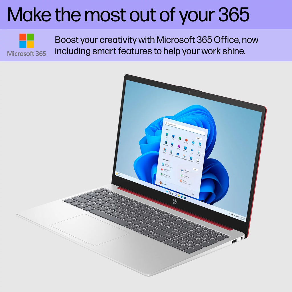 15.6" Laptop Intel Pentium 4GB RAM 128GB UFS Scarlet Red Windows 11 F4128
