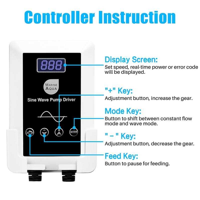 1050GPH Controllable Aquarium Pump with Controller Y771066