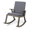 Gray Acacia Wood Rocking Chair U7166