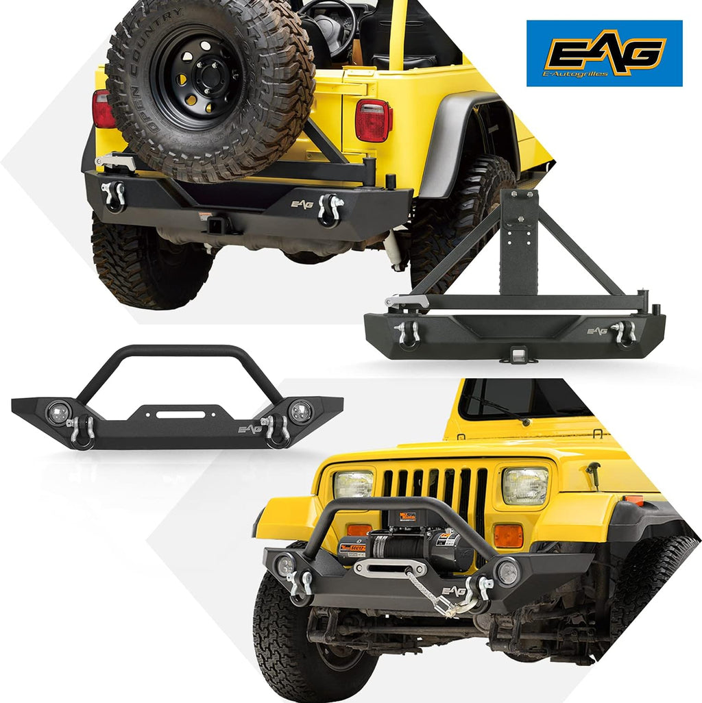 Front LED Bumper and Rear Bumper with Assembled Tire Carrier Z462