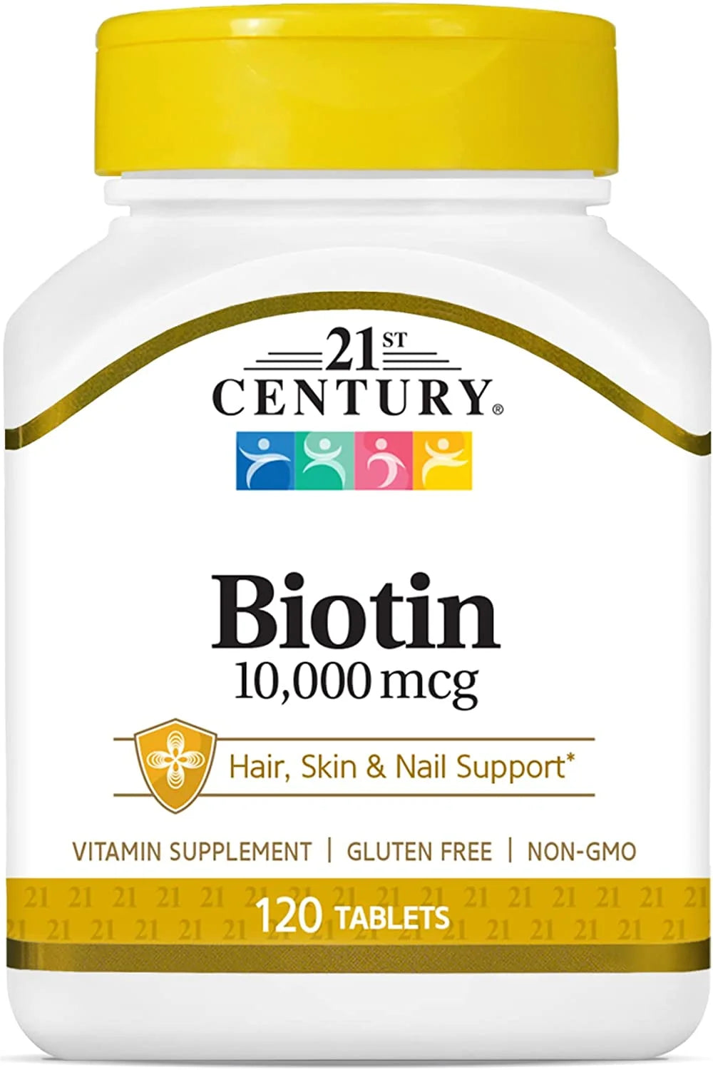 Biotin Tablets 10000 mcg, 120 Count, 6 Pack T36495