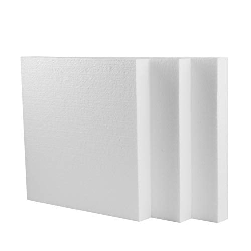 3 Pack 12x12x1.5 EPS Polystyrene Foam Blocks Y122143