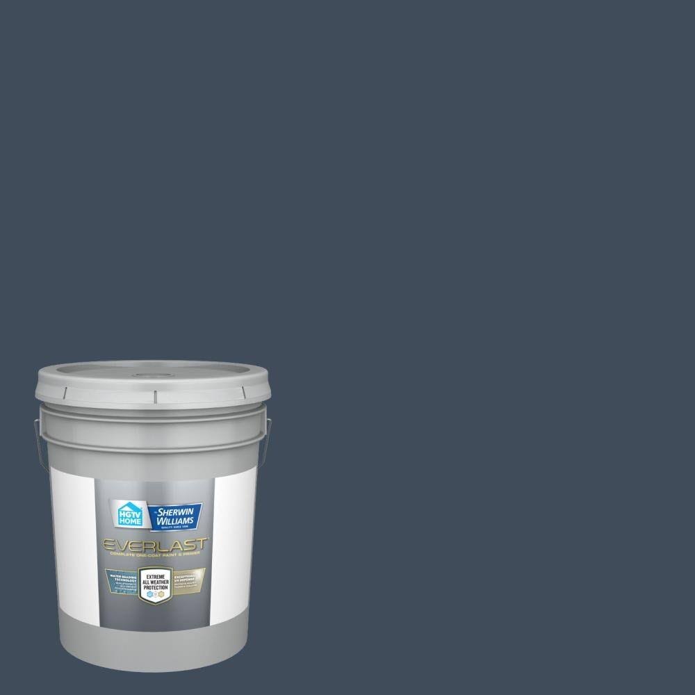 Satin Indigo Exterior Paint (5-Gallon) T435467