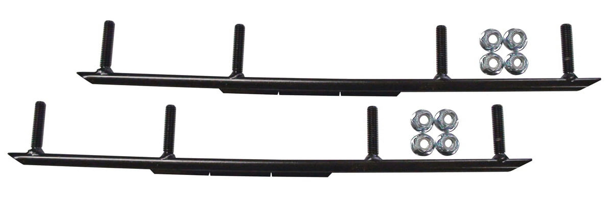 Yellow Snowmobile Skis with 8" Round Bars Complete Kit S563792