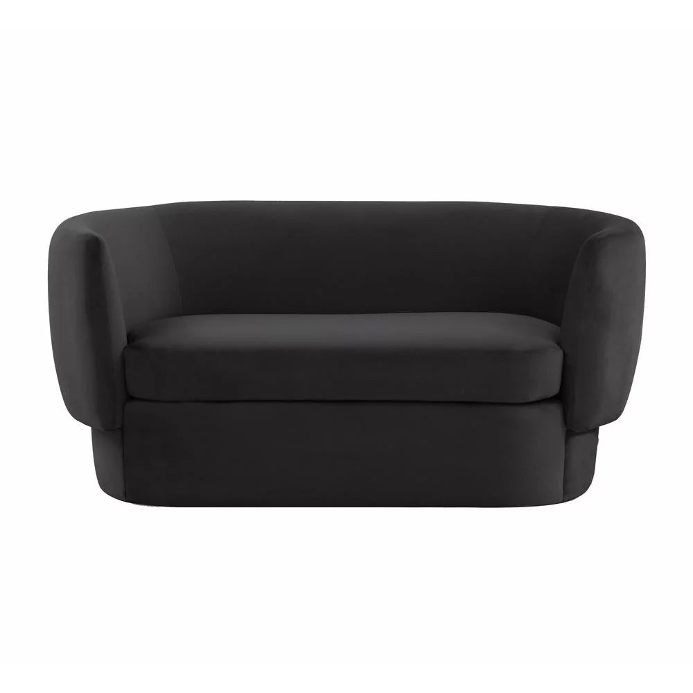 Black Velvet Loveseat J7653
