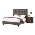 Queen Size Tufted Upholstery Bed T7577