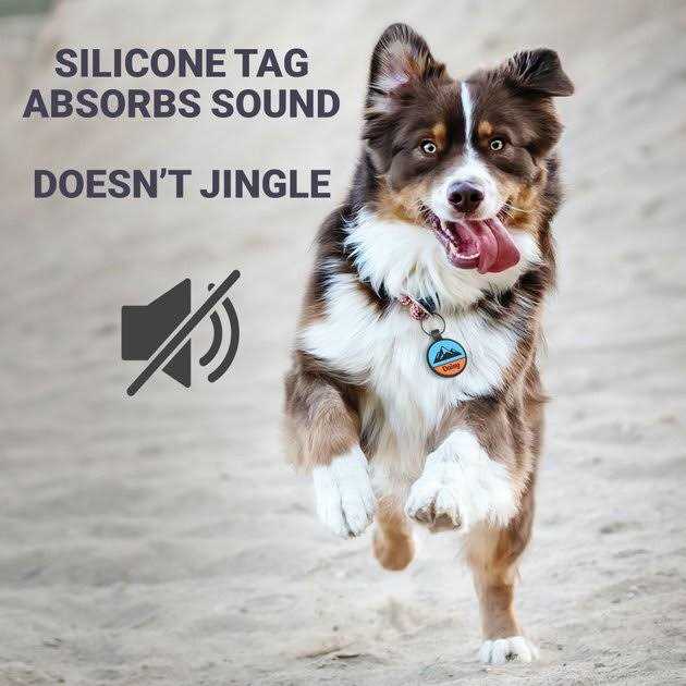 Silent Silicone Dog ID Tag D160682