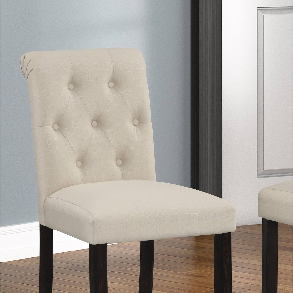 Solid Wood Tufted Barstool, Set of 2 H65257