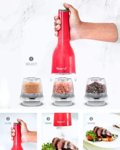 Battery-Operated Pepper Mill & Spice Grinder with Ceramic Grinding Elements N3530