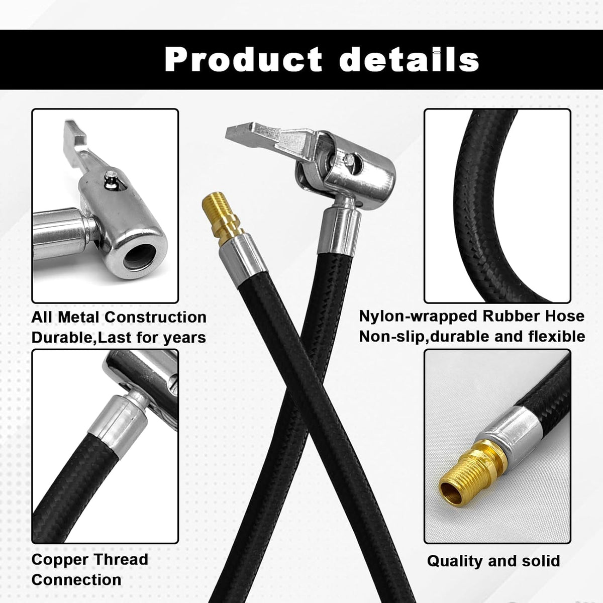 Rubber Tire Inflator Hose Adapter (9.2inch) Y397875