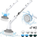 Cordless Electric Spin Scrubber with 2 Adjustable Speeds and 4 Replaceable Heads B836