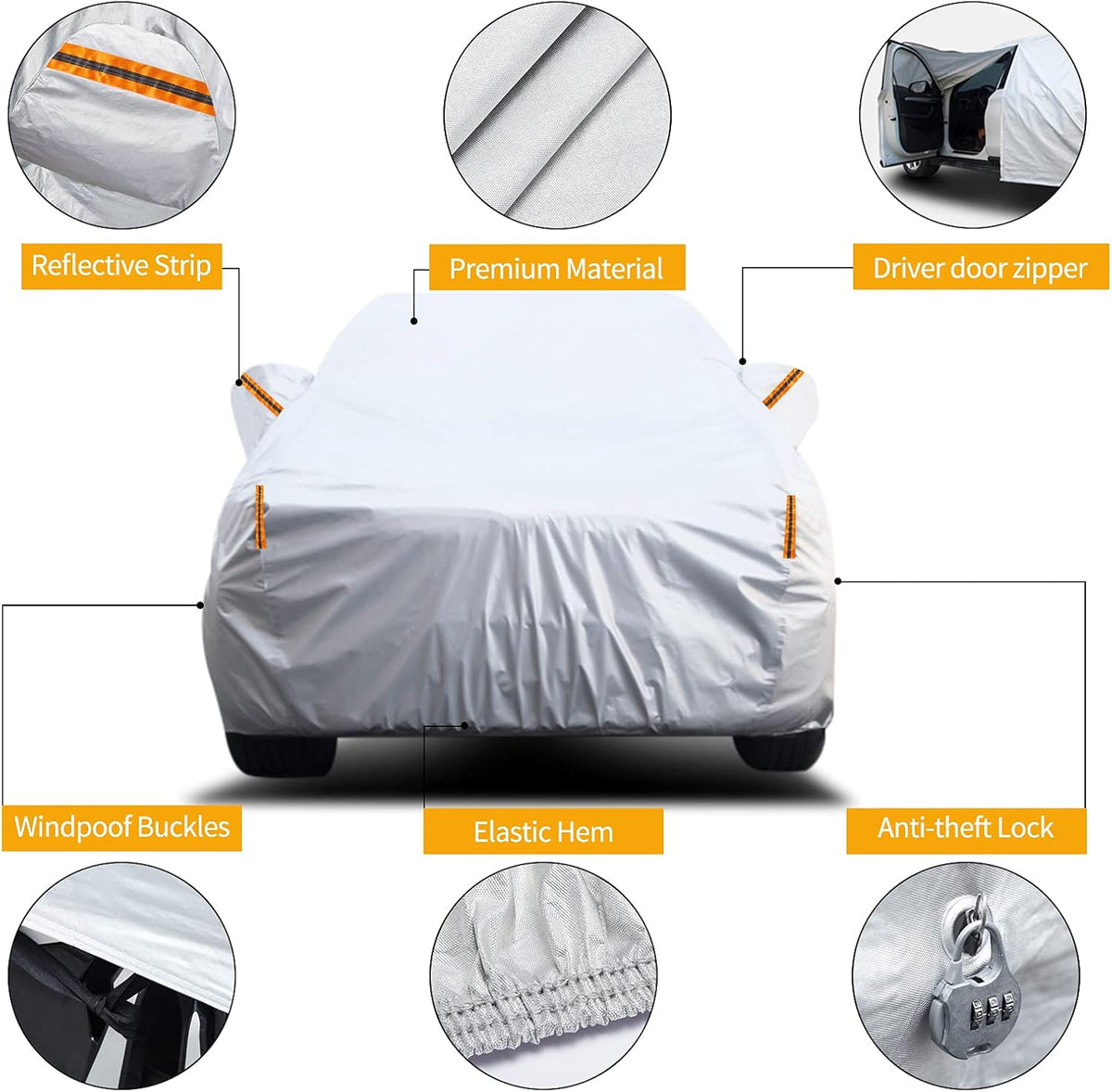 Waterproof Car Cover for Jeep Wrangler JK C5919