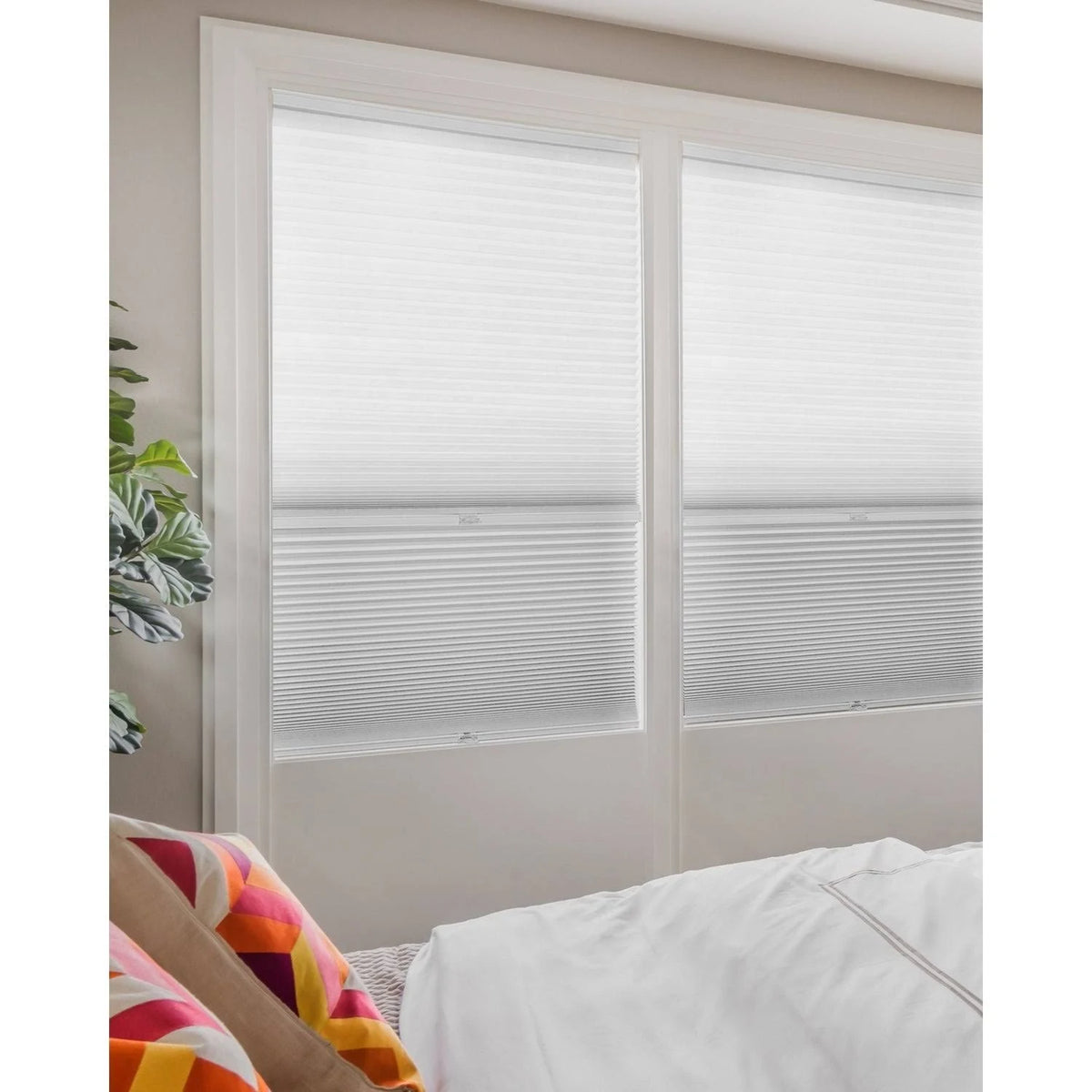 Cordless Cellular Shades Cotton 27x22 x 48x22 C9889
