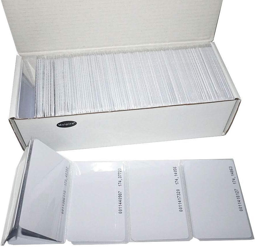 125Khz RFID Proximity Cards, 0.8mm, Read only (200pcs) B846459