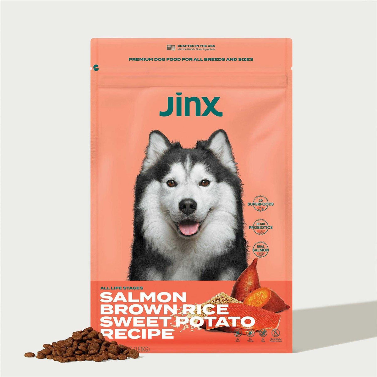 Salmon Brown Rice & Sweet Potato Dry Dog Food U62602