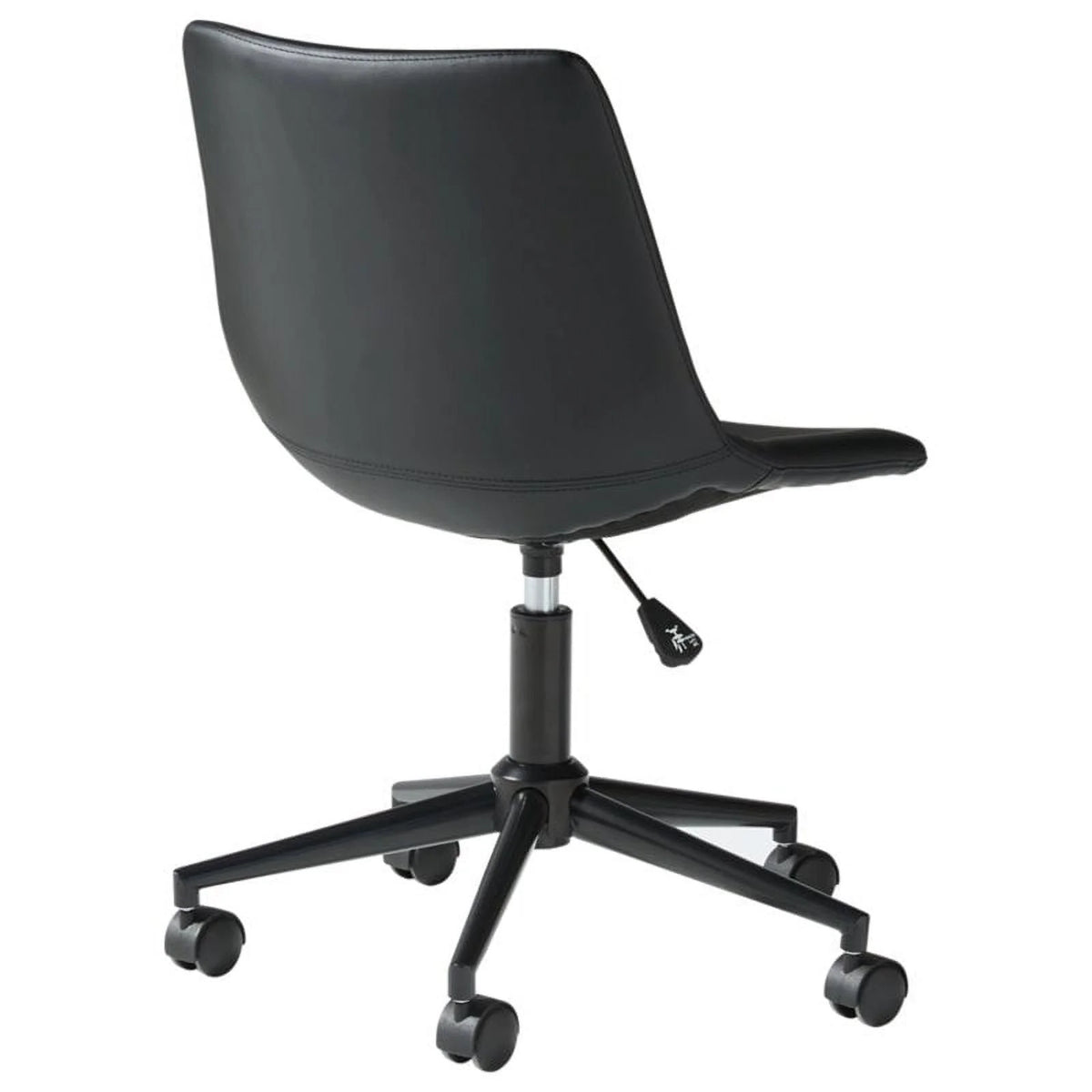 Black Faux Leather Swivel Desk Chair K2857