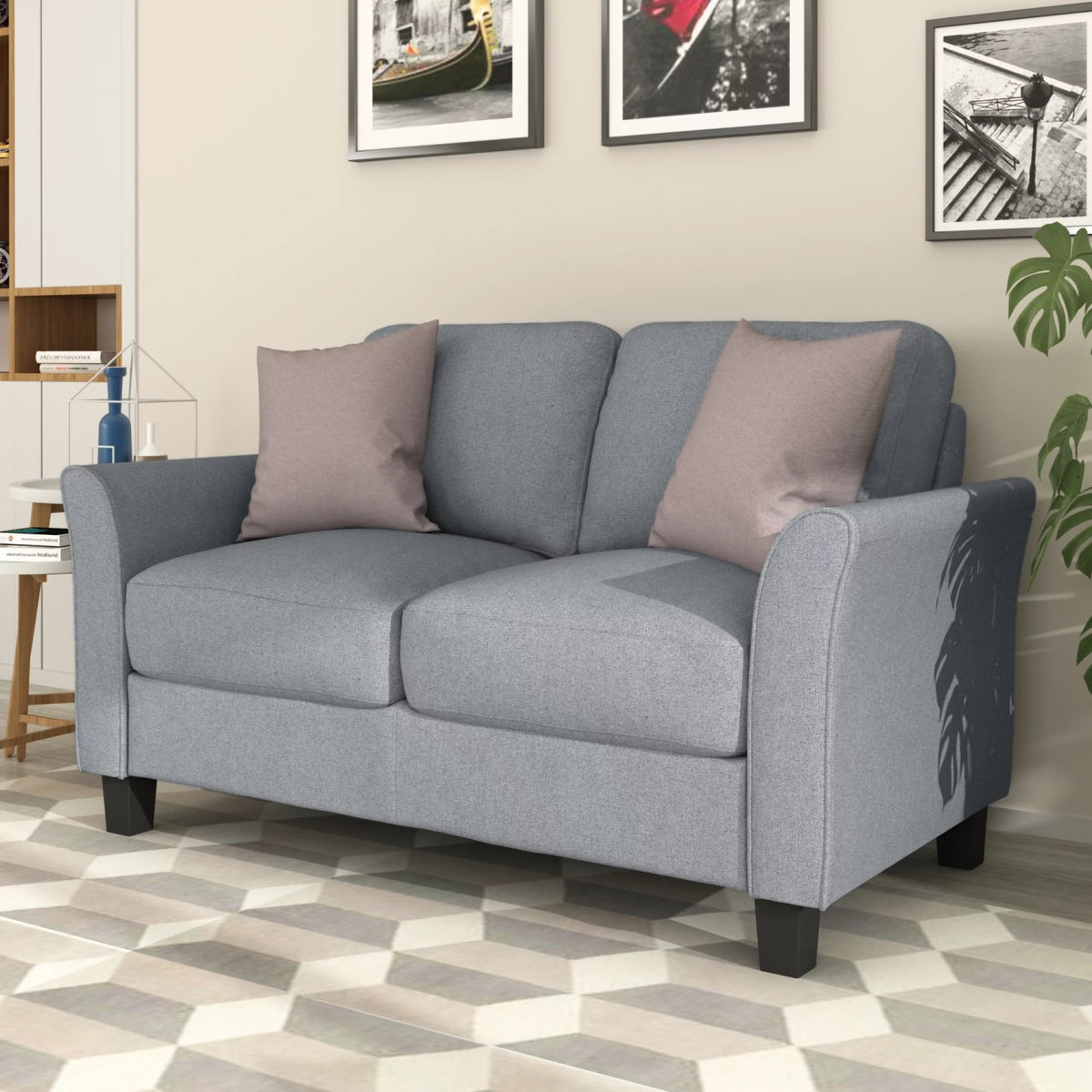 Gray Loveseat and 3-seat Sofa N32027