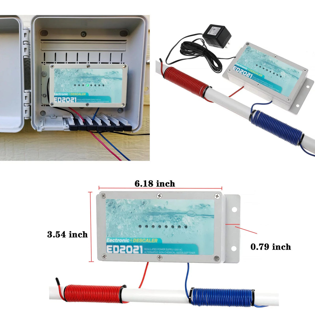 Electronic Water Descaler System Salt Free Water Softener W449313