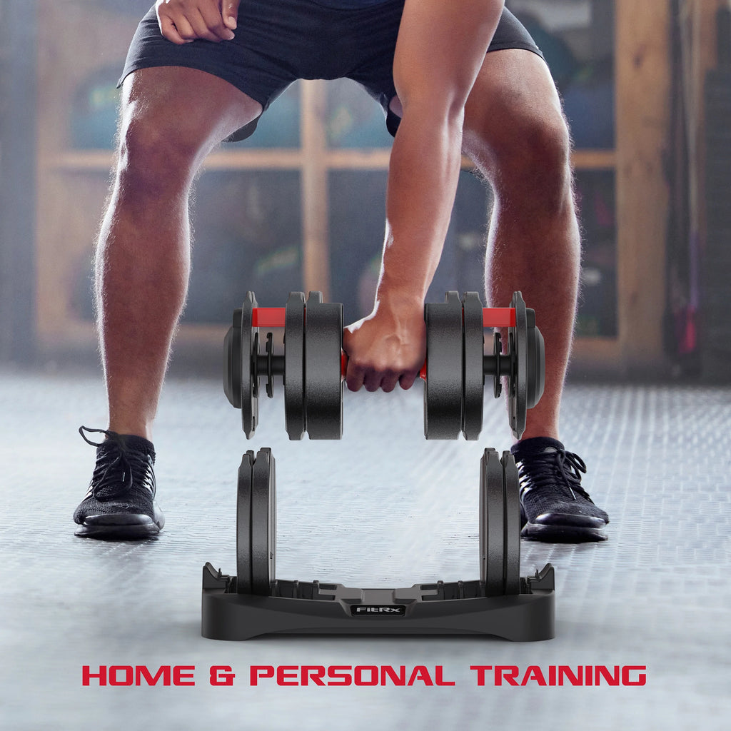 Adjustable Dumbbell 10-90 lbs Black Single Q16139