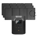 Portable Power Station and 3 x Portable Solar Panel Z737