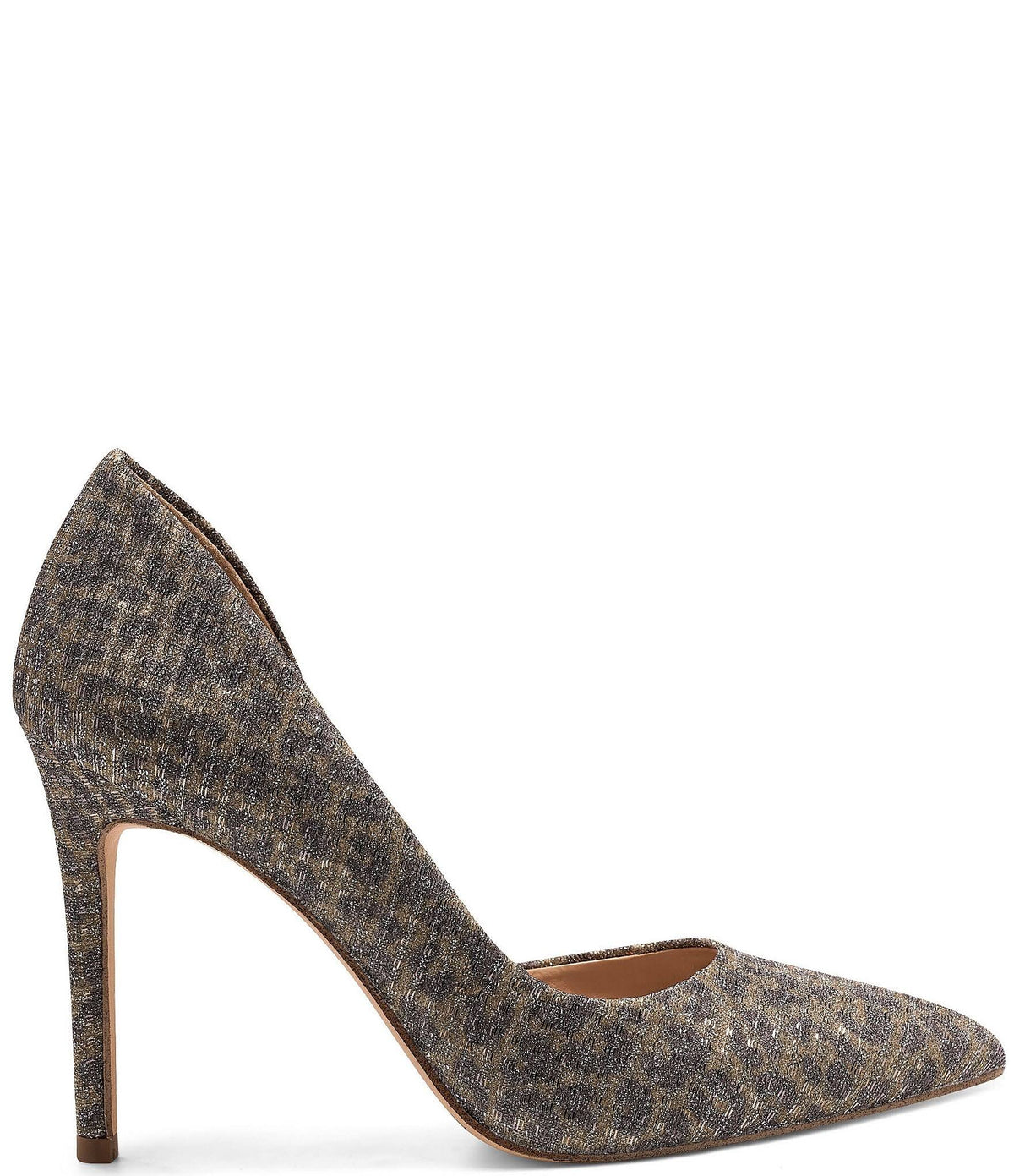 Metallic Leopard Print Pumps P43127