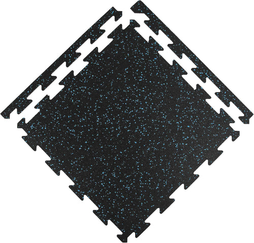 1/4 Inch Thick Eco-Lock Rubber Interlocking Floor Tiles M646