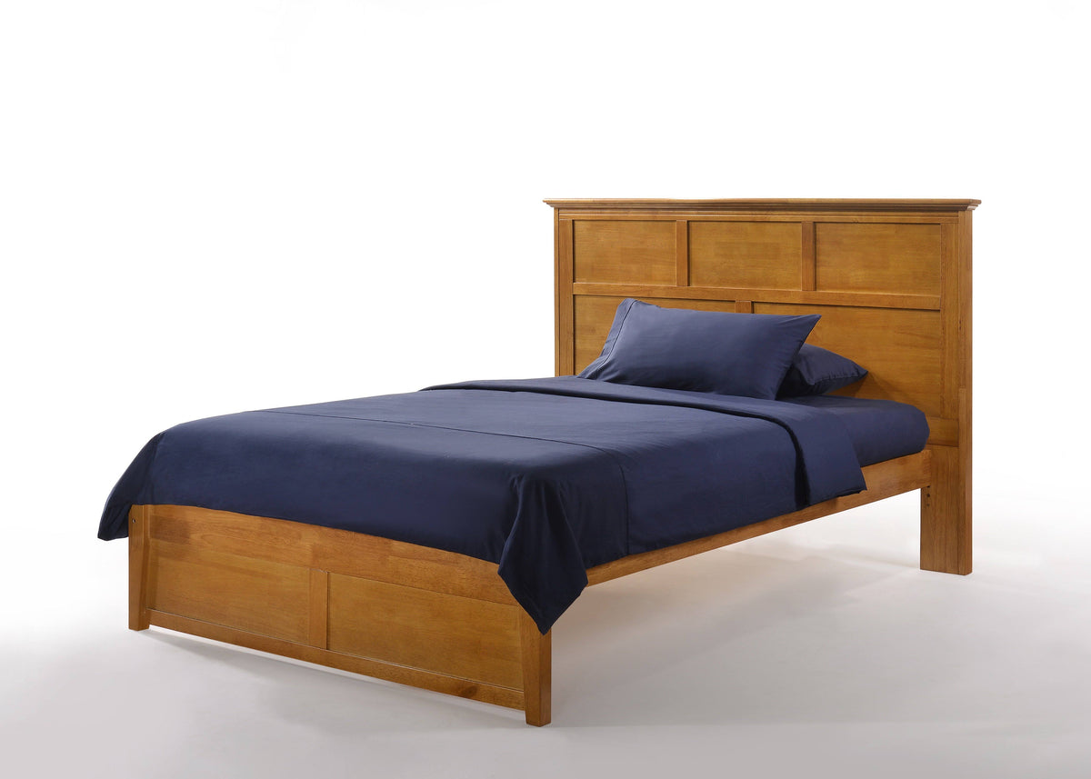 Medium Oak Twin Bed Frame O705