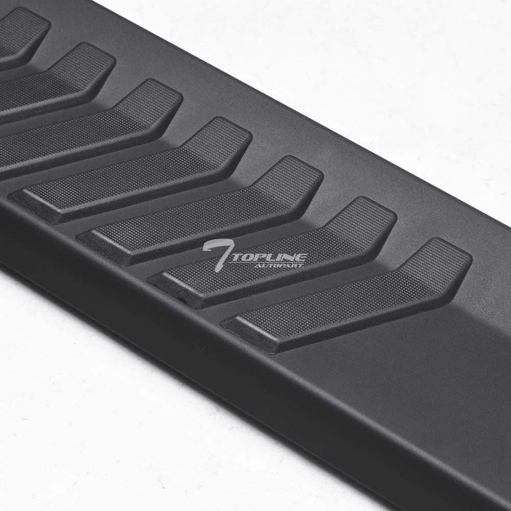 Matte Black Aluminum Side Step Rail Running Boards V526