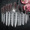 10 Pc Damascus Stainless Steel Knife Set S145