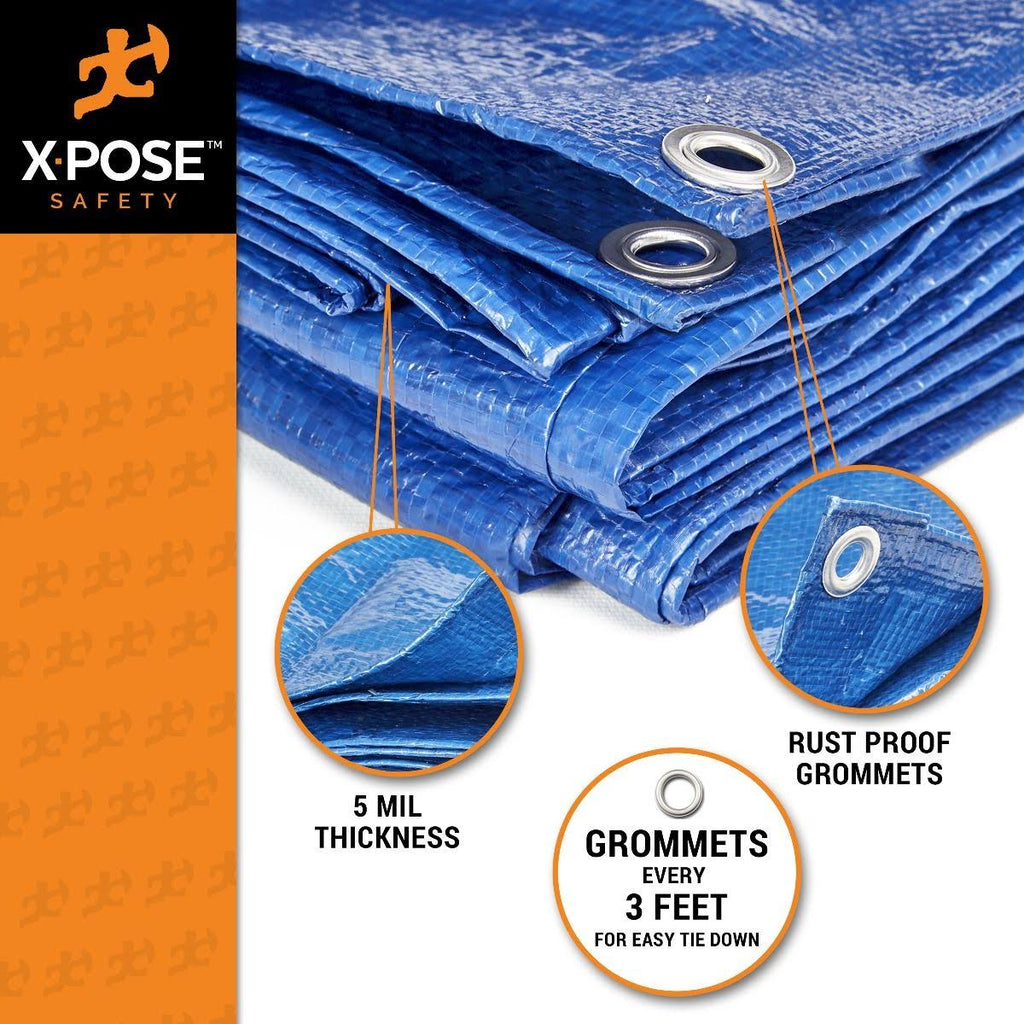 Blue Poly Tarps 10 x 10 - Case of 20 O8394