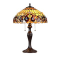 2-Light Victorian Table Lamp with 16" Shade I313