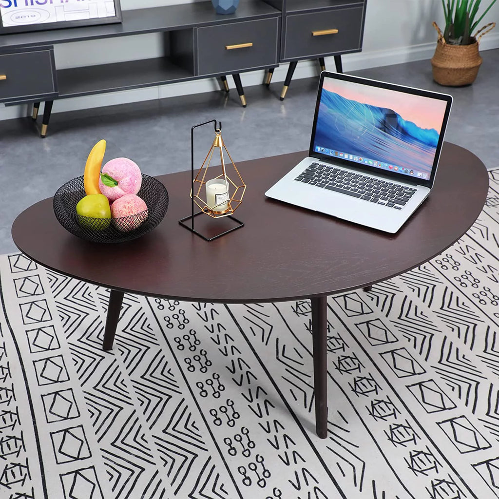 Black Oval Coffee Table Q466441