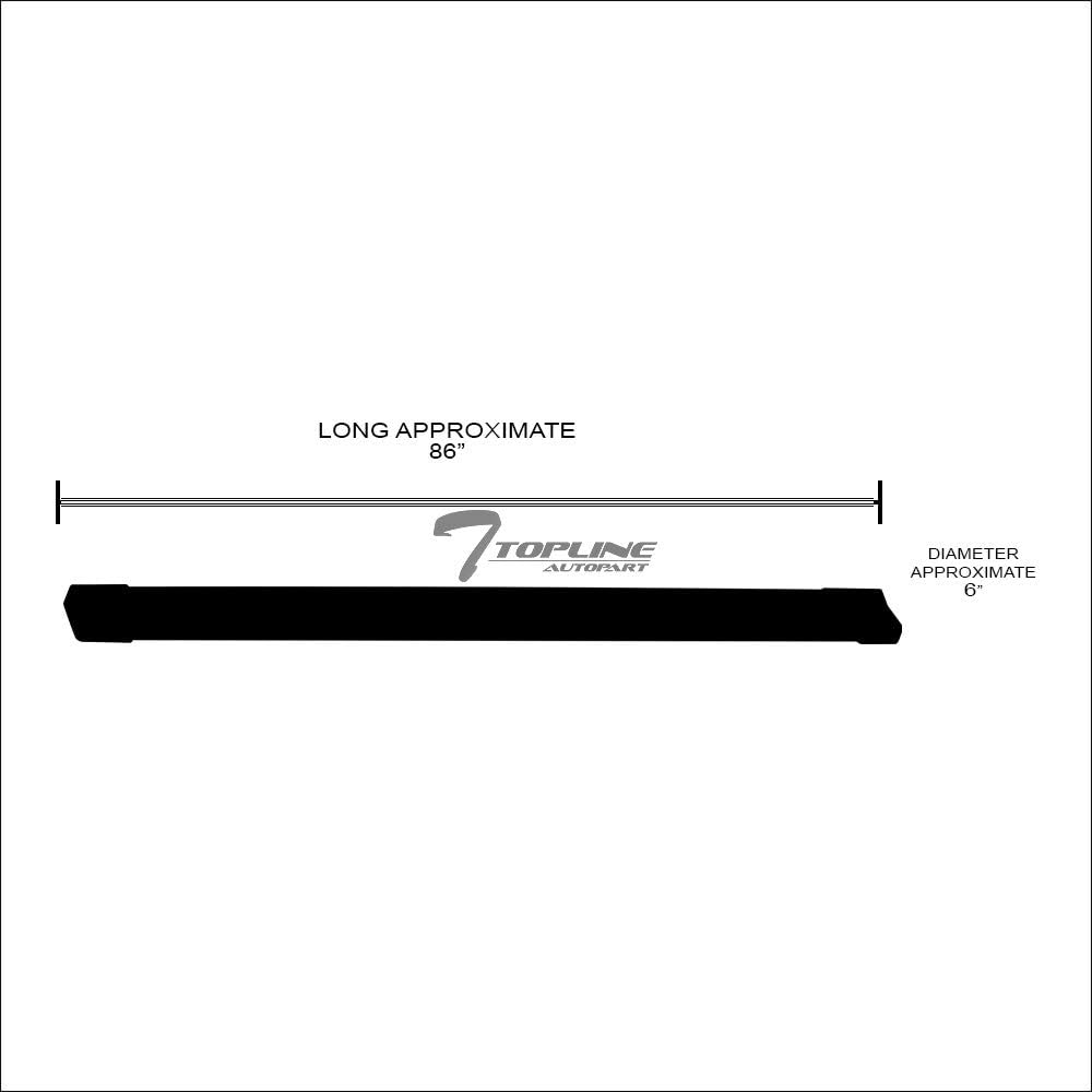 Matte Black Aluminum Side Step Rail Running Boards V526