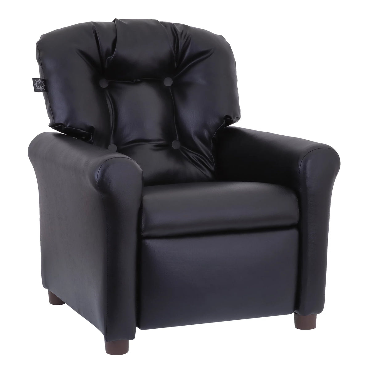 Kids Recliner Chair Polyester Linen Retro Orange E90821