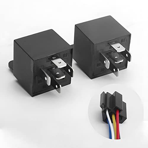 6 Pcs 12V 40 AMP Waterproof Automotive Relay and Harness Set N9446