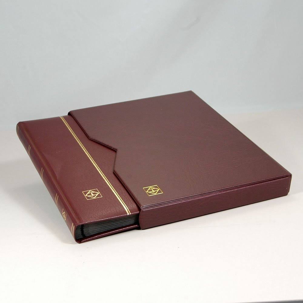 A4 32 Black pages Leather Cover Stockbook T804