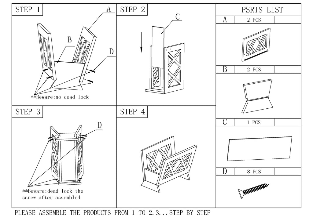 Contemporary Magazine Rack U6853