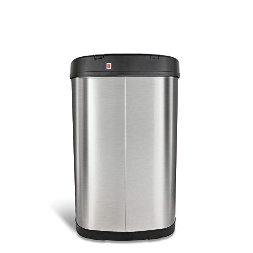 13 Gallon Stainless Steel Automatic Motion Sensor Trash Can T370