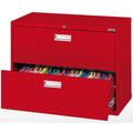 Red 2-Drawer Lateral File E80151