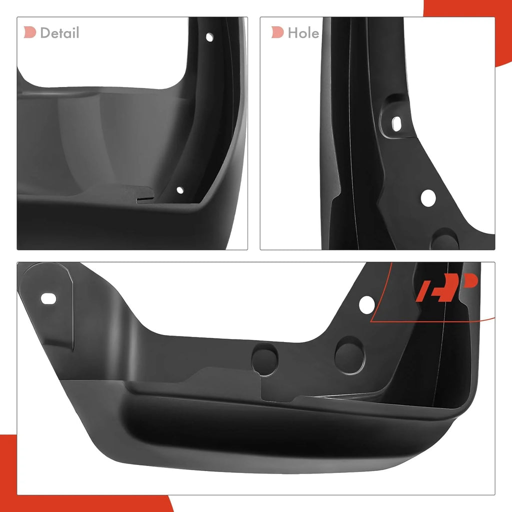 Set of 4 Mud Flaps with Hardware Kits M4295