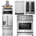 30 Electric Range, Range Hood, Microwave, Refrigerator, Dishwasher, Wine Cooler Z9040