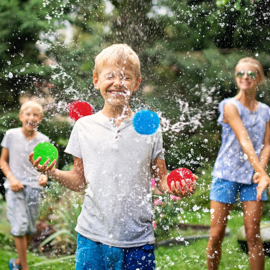 200 Reusable Fabric Water Balloons for Outdoor Games Q96296