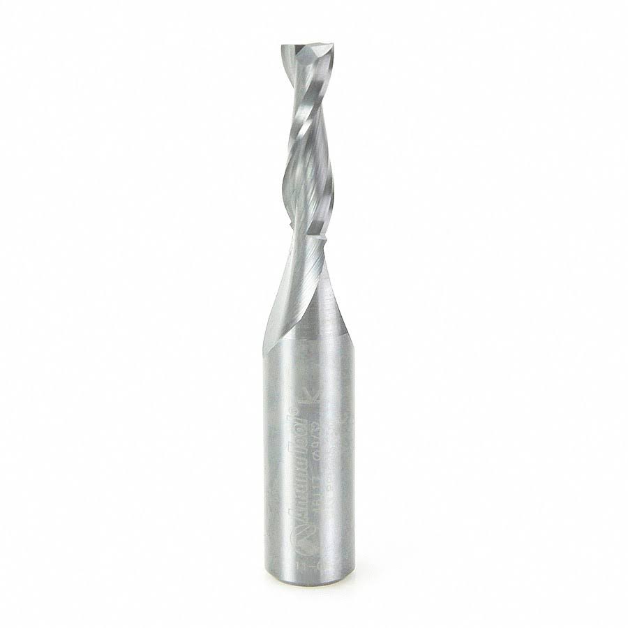 Solid Carbide Spiral Plunge 9/32 Dia x 1 inch x 1/2 Shank Up-Cut M985