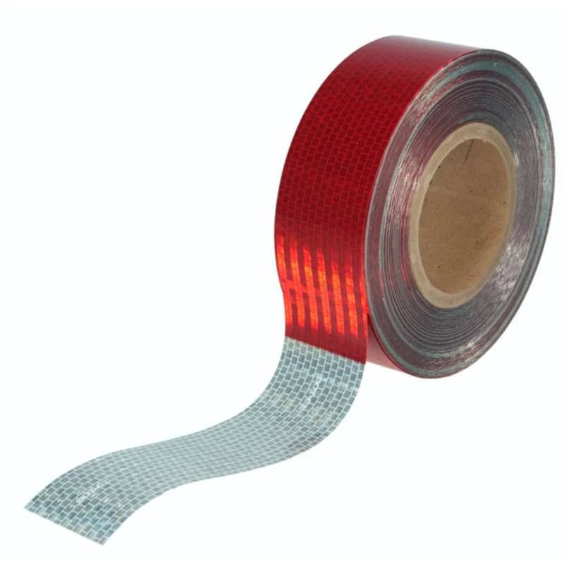 Silver/Red Conspicuity Tape W4318