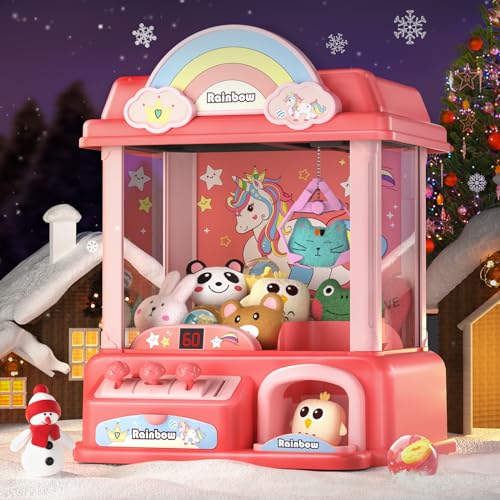Claw Machine with Music Pink Mini Vending Machine Q4511