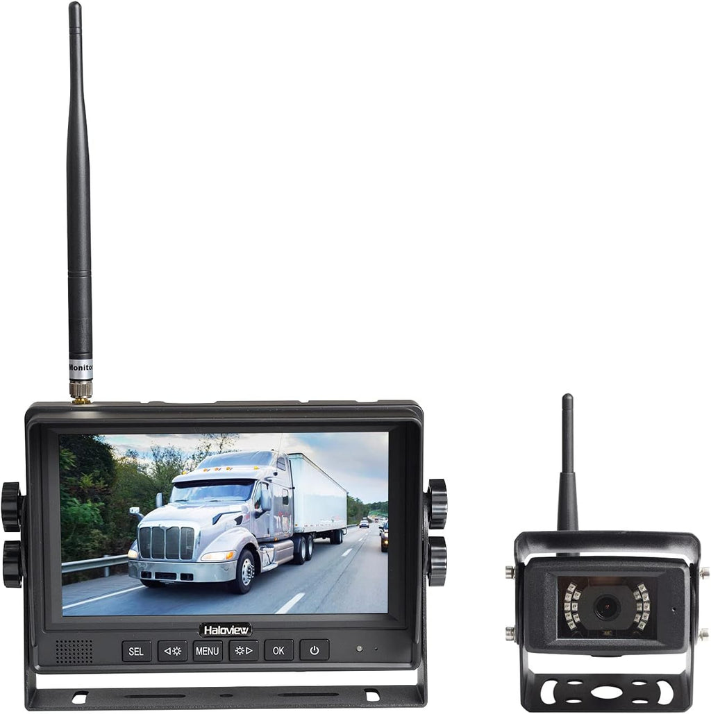 Wireless RV Backup Camera System 7'' Monitor with Infrared Night Vision I499