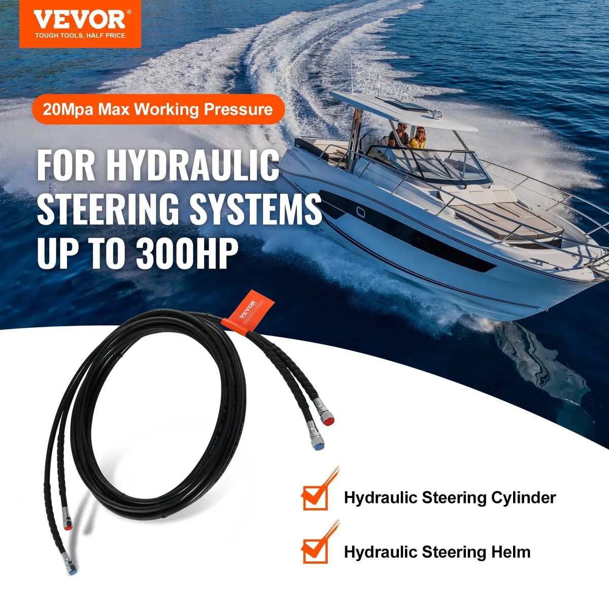20 ft Hydraulic Steering Hose N842
