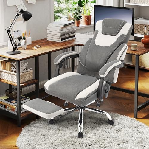 Bluewhite Massage Office Chair with Footrest X75965