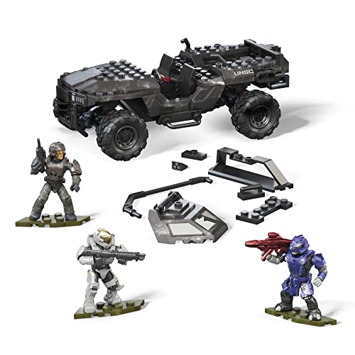 303 Piece UNSC Razorback Blitz Vehicle Building Toy Set with 4 Micro Action Figures J831727